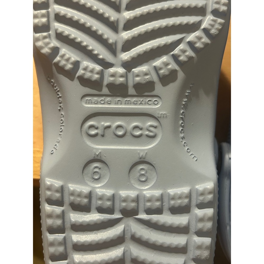 Crocs Classic Clog Light Blue Women 8 Men 6 Pastel Slip On Comfort Shoes NEW - Picture 5 of 5
